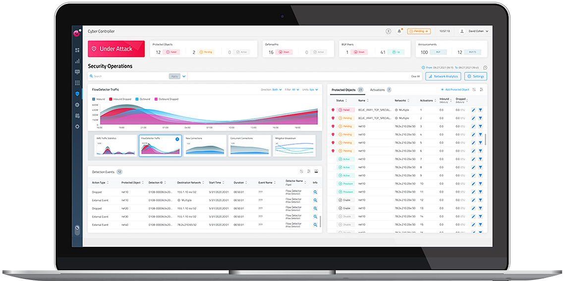 ddos protector consolidated management screen capture ddos protector consolidated management screen capture